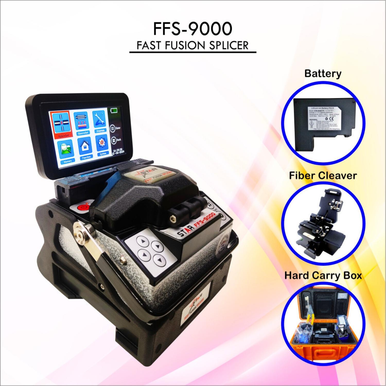 STAR FFS-9000 TEC Approved High Precision Core Alignment Fusion Splicer for Fiber Optic_1