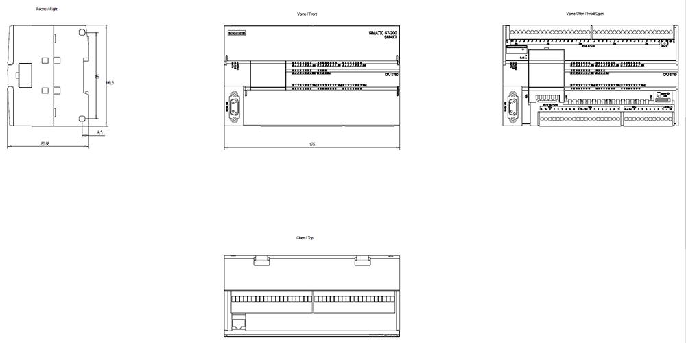 SIEMENS Programmable Logic Controller 6ES72881ST600AA1 24 V_2