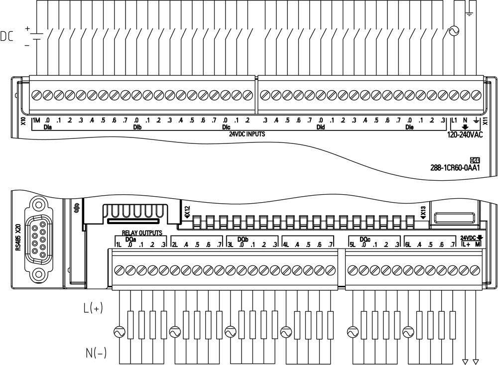 SIEMENS Programmable Logic Controller 6ES72881CR600AA0 24 V_2