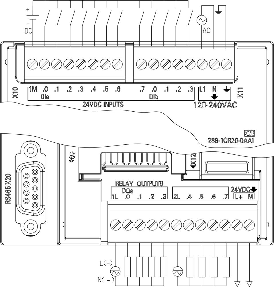 SIEMENS Programmable Logic Controller 6ES72881CR200AA1 24 V_3