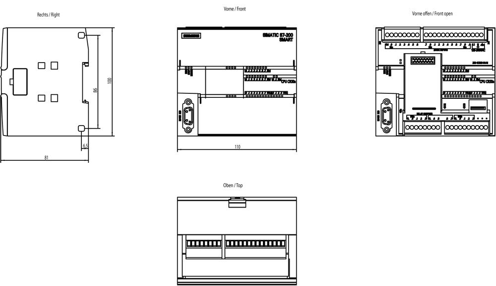 SIEMENS Programmable Logic Controller 6ES72881CR300AA1 24 V_1