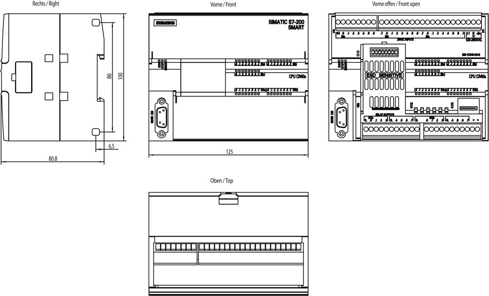 SIEMENS Programmable Logic Controller 6ES72881CR400AA0 24 V_1