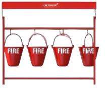 Bhagwati Four Bucket Fire Bucket Stand_0