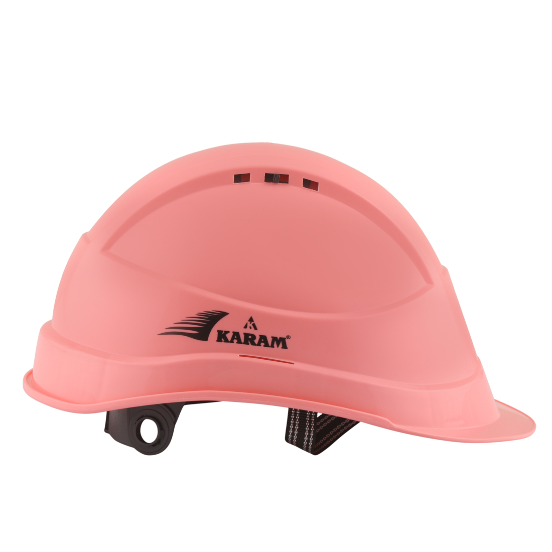 Karam Polypropylene Copolymer Pink Air Ventilated Safety Helmets PN541_2