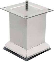 Probizz Stainless Steel Sofa Legs 4 inch 50 x 85 mm Silver_0
