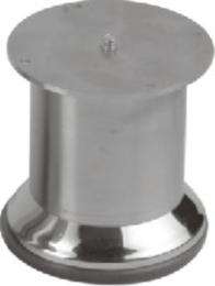 IRONMONGERS Stainless Steel Sofa Legs 3 inch 45 x 80 mm Silver_0