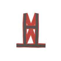 UTEX Polyester Safety Jackets XXXL Sleeveless Orange_0