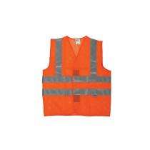 UTEX Polyester Safety Jackets Standard Premium Sleeveless Orange_0