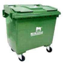 Nilkamal Wheeled Bins Green 660 L Plastic_0