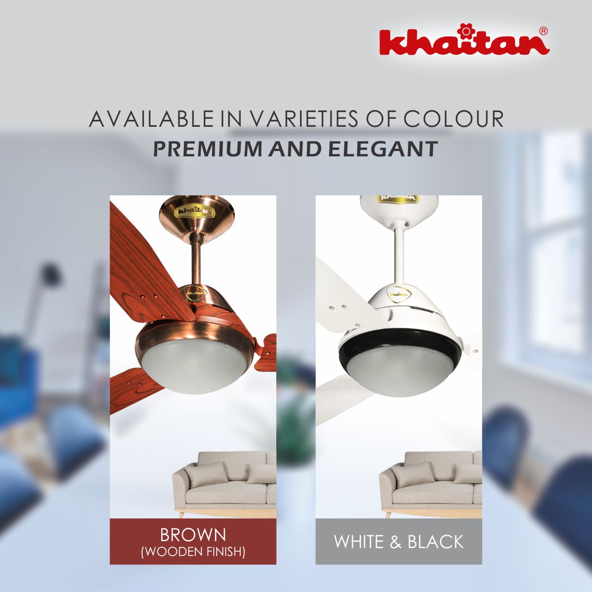 Khaitan Standard 1200 mm 3 Blades 55 W White Ceiling Fans_2