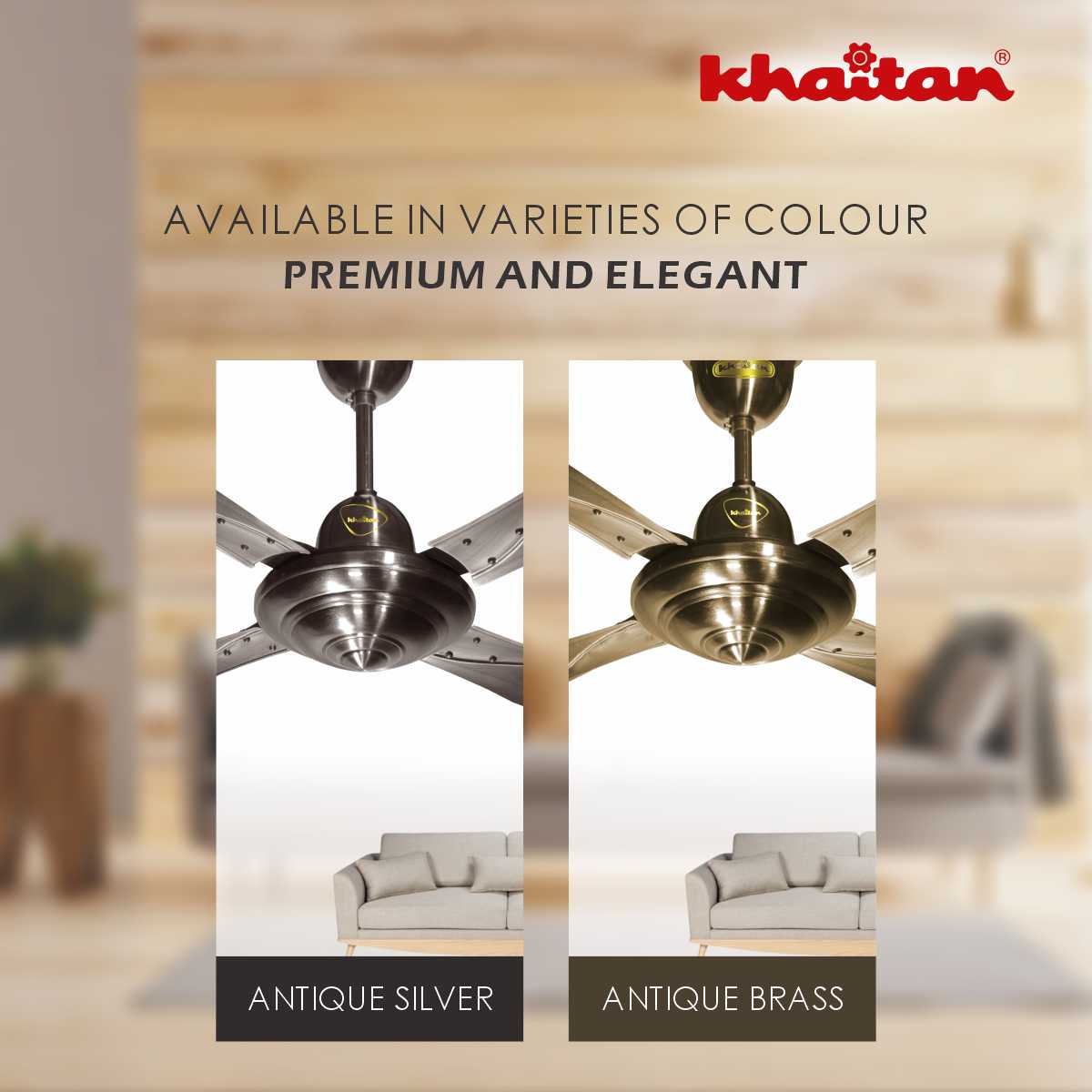 Khaitan Standard 1200 mm 4 Blades 40 W Antique Copper Ceiling Fans_2