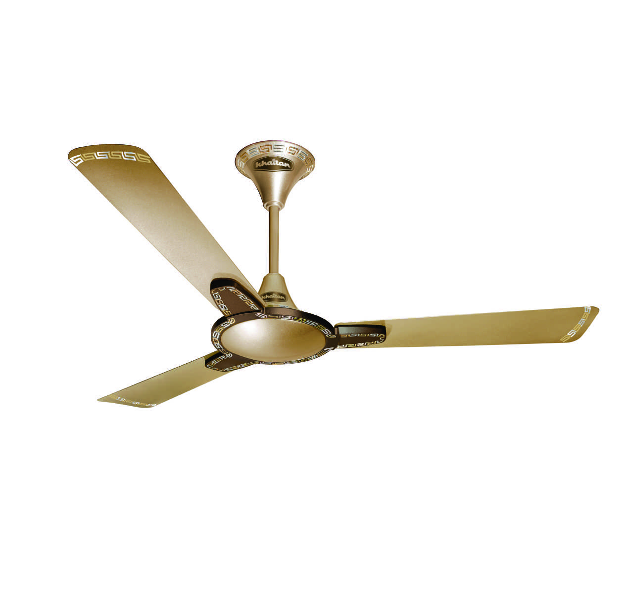 Khaitan Standard 1200 mm 3 Blades 52 W Amber Gold Ceiling Fans_0
