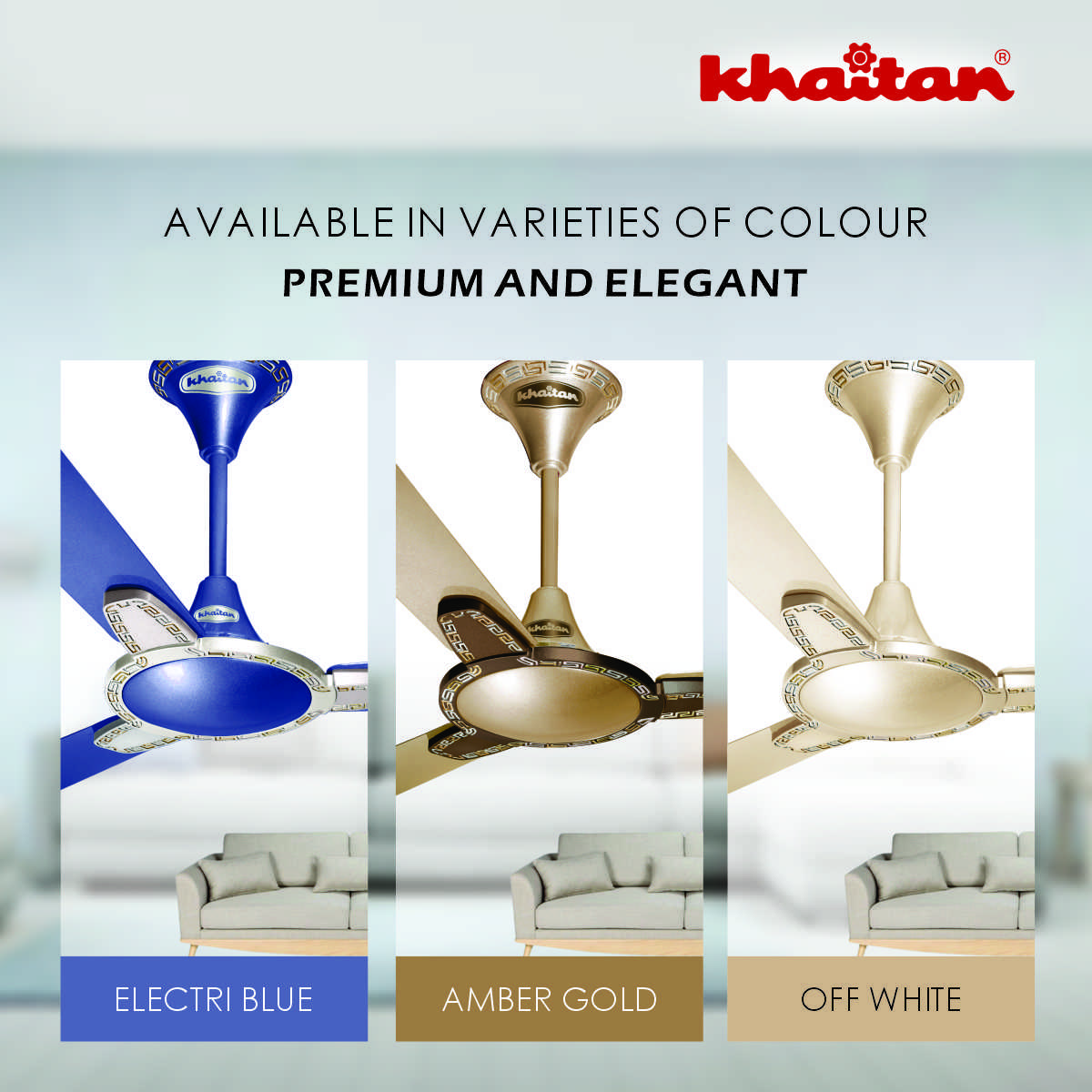 Khaitan Standard 1200 mm 3 Blades 52 W Coco Brown Ceiling Fans_2