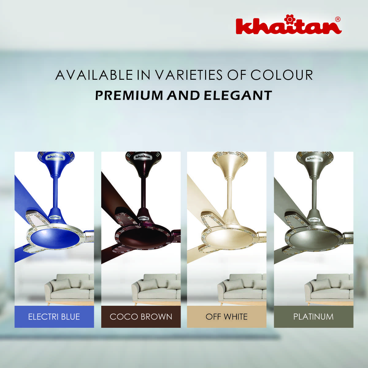 Khaitan Standard 1200 mm 3 Blades 52 W Rose Gold Ceiling Fans_2