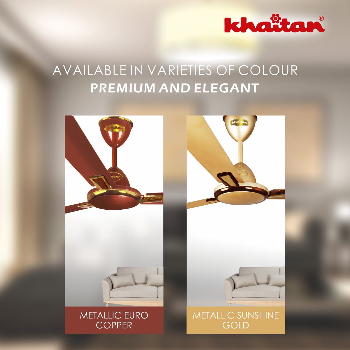 Khaitan Standard 1200 mm 3 Blades 52 W Metallic Sparkle White Ceiling Fans_2