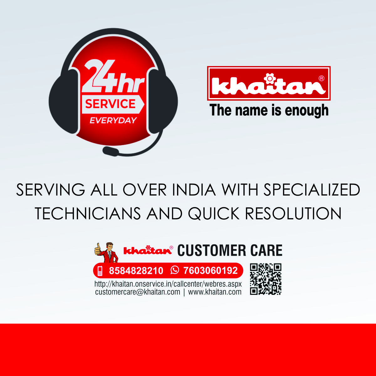 Khaitan Standard 1200 mm 3 Blades 30 W White Ceiling Fans_4