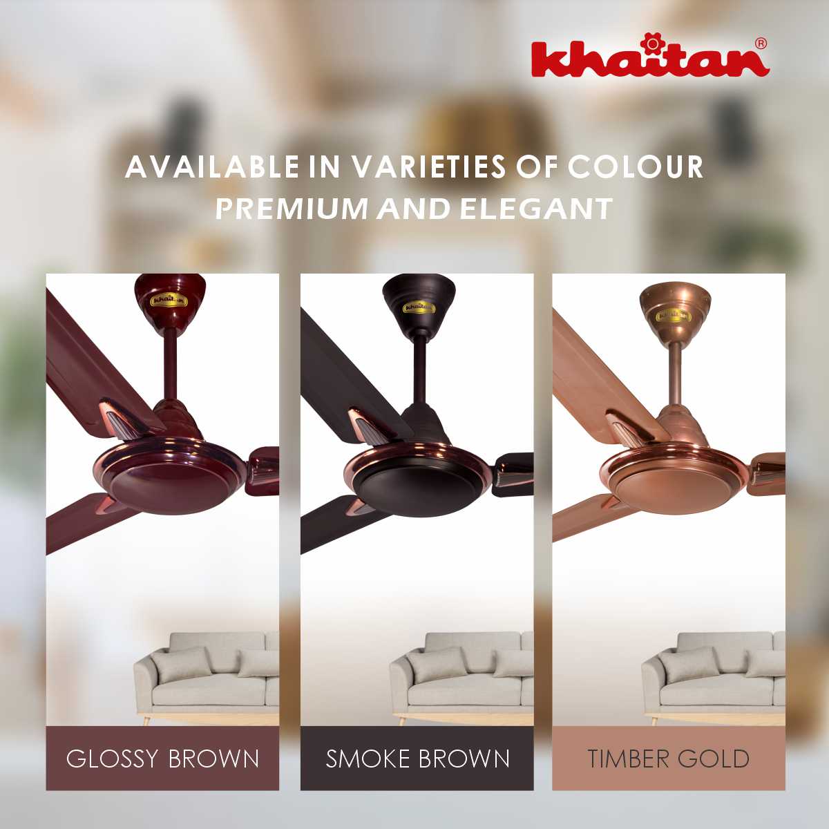 Khaitan Standard 1200 mm 3 Blades 50 W Off White Ceiling Fans_2