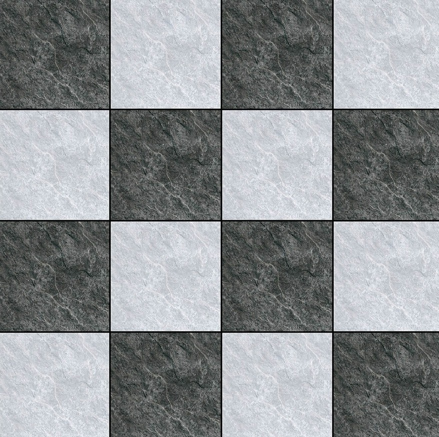 Stylem Rustic Series 400 x 400 mm 3009 - Grey Rustic Vitrified Tile_1