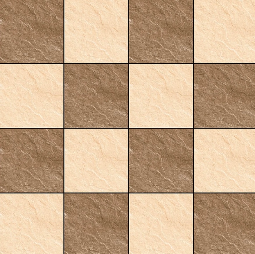 Stylem Rustic Series 400 x 400 mm 3011 - Brown Rustic Vitrified Tile_1