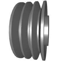 SIT 102 mm Solid Hub Belt Pulleys PT SPZ-Z-3V 60 mm_0