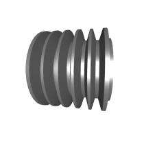 SIT 102 mm Solid Hub Belt Pulleys PT SPZ-Z-3V 68 mm_0