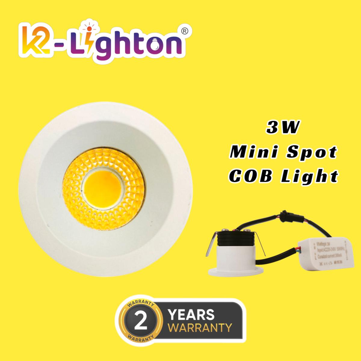 K2-Lighton MSPOT3 3 W LED COB Light 300 Lumen Warm White_4