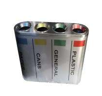 Self Closing Bins Silver 5 L Stainless Steel_0