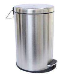 Pedal Bins Silver 5 L Stainless Steel_0