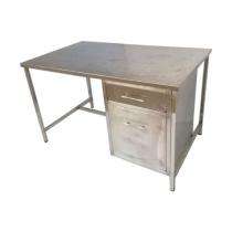 Computer Office Tables Silver Stainless Steel_0