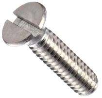 Generic Slotted Flat Head Machined Screw IS 1365_0