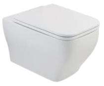 Hindware EWC with Seat Cover and Flush Element Plus 92566 Wall Mounted_0
