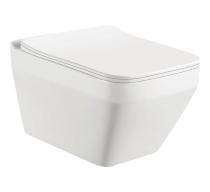 Hindware EWC with Seat Cover and Flush MARGO S92600 (P-20.5) Wall Mounted_0
