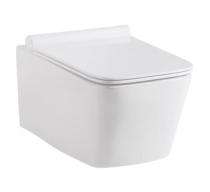 Hindware EWC with Seat Cover and Flush EBELLO RIMLESS92567 (P-21) Wall Mounted_0