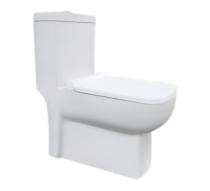 Hindware EWC with Seat Cover and Flush Fluid Neo 20169 (P-18) Floor Mounted_0