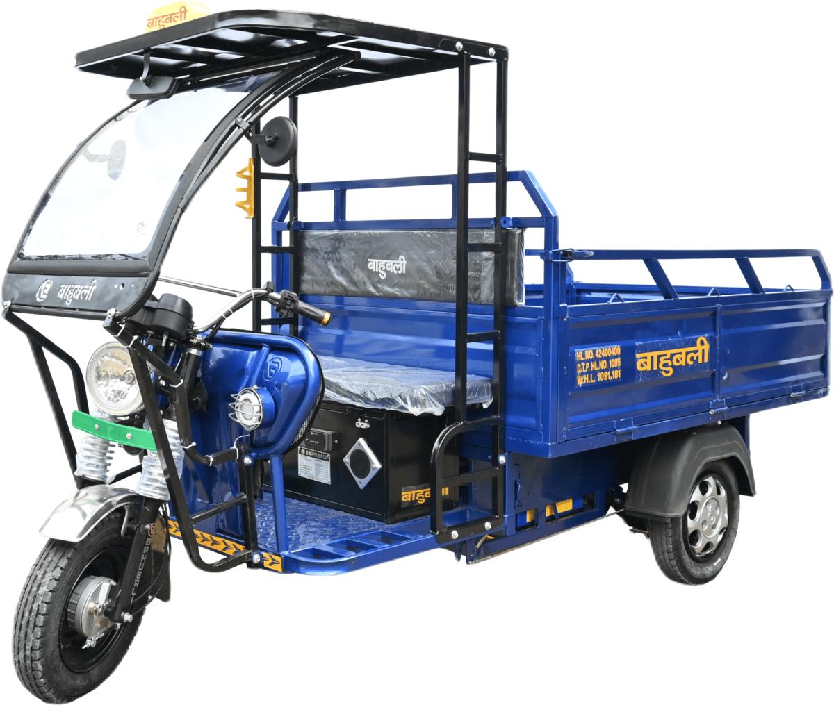 Bahubali Open Body Loader Dark Blue Electric Rickshaw Loader_1