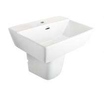 Hindware Wash Basin CUBE 10115 Half Pedestal_0