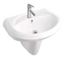 Hindware Wash Basin DELTA 10010 Half Pedestal_0