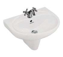 Hindware Wash Basin CLEO 10012 Half Pedestal_0