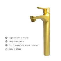 D&B Bathware Brushed Gold Matt Finish Basin Mixers Faucet Tall Boy_0