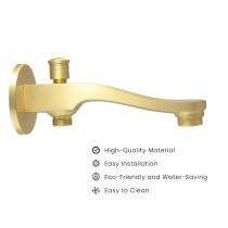 D&B Bathware Brushed Gold Matt Finish Spouts Faucet Brass Tip-Ton - 3320_0