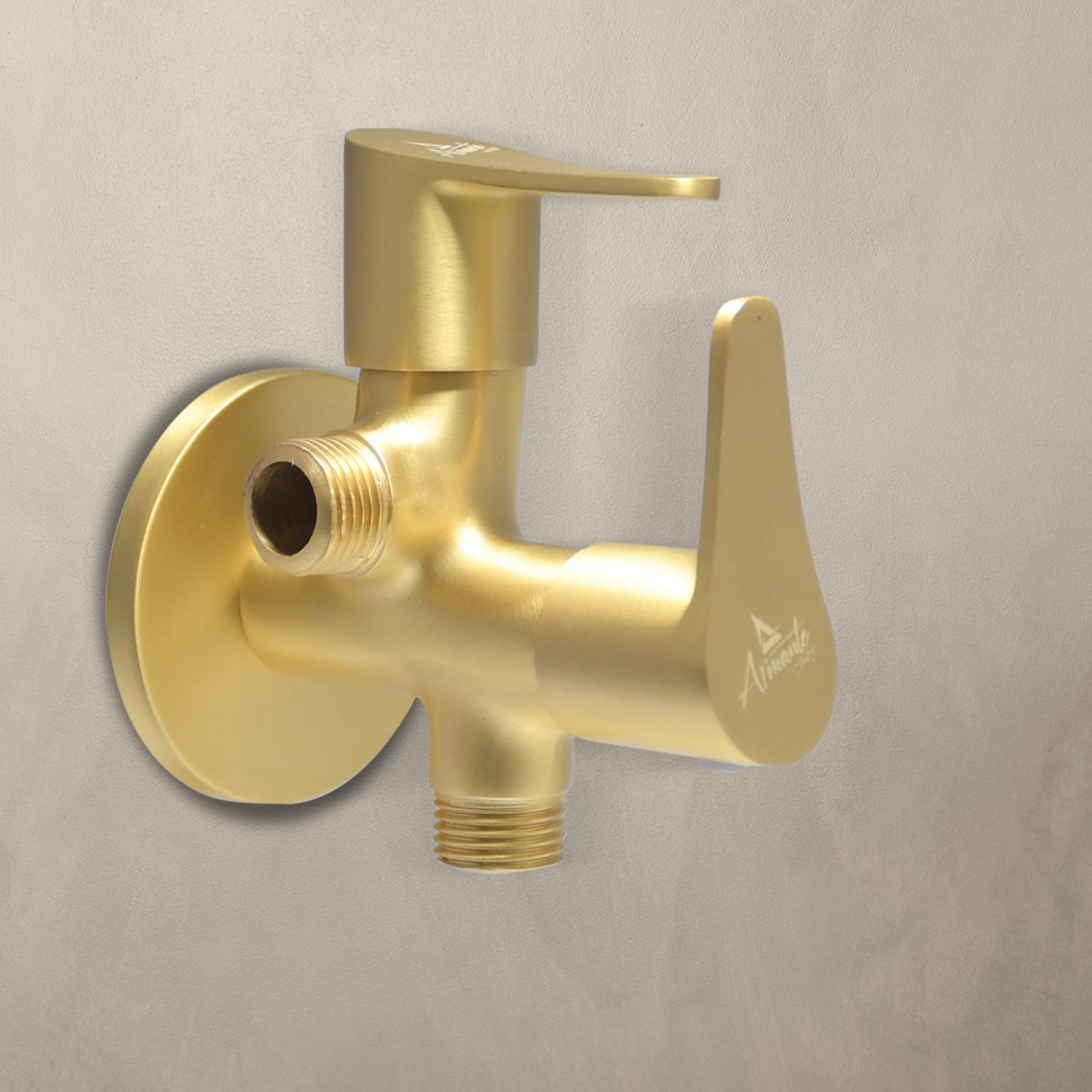 D&B Bathware Brushed Gold Matt Finish Angle Cock Faucet 2 way Angle-valve - 3310_2