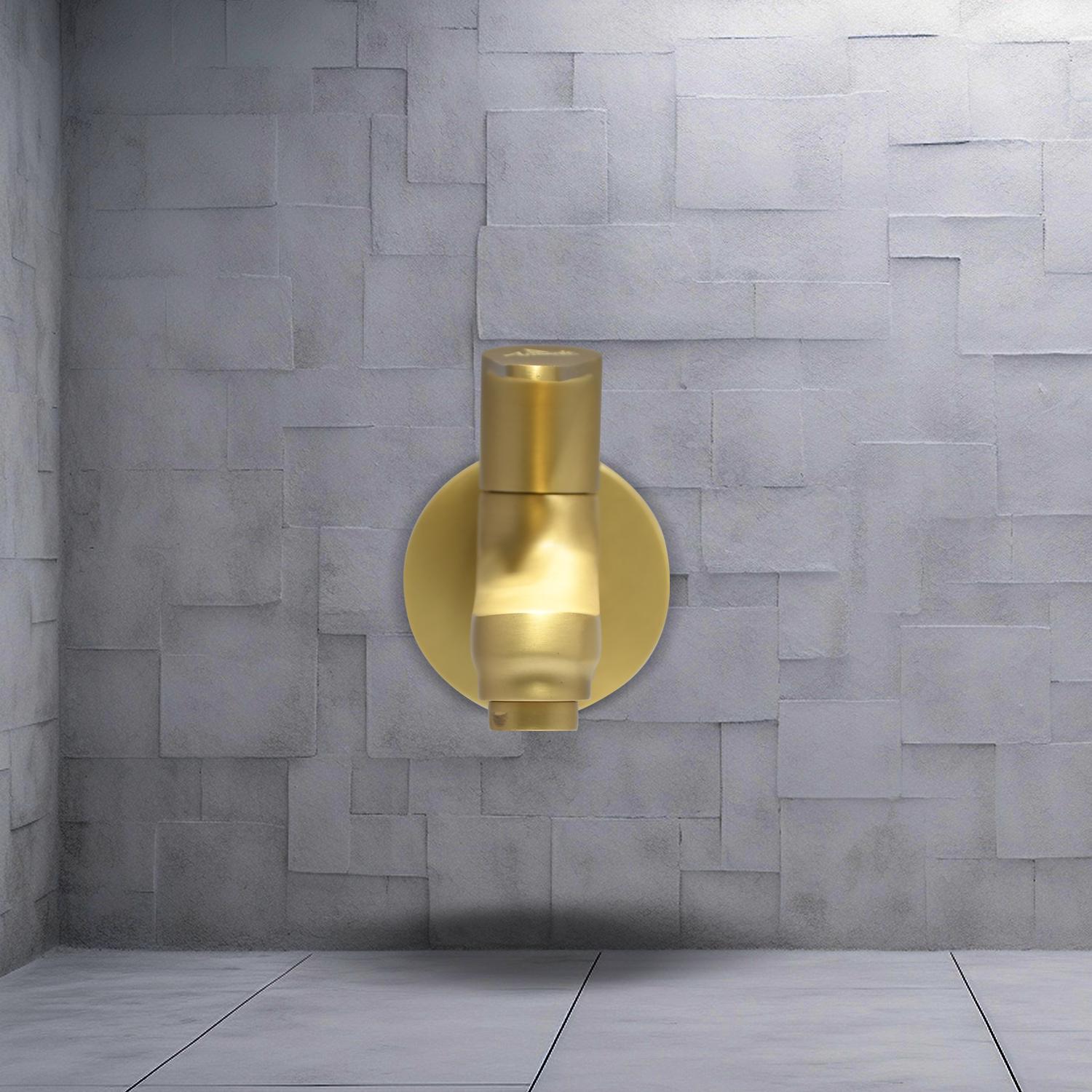 D&B Bathware Brushed Gold Matt Finish Bib Cocks Faucet 2-Way Bib-Cock - 3309_2