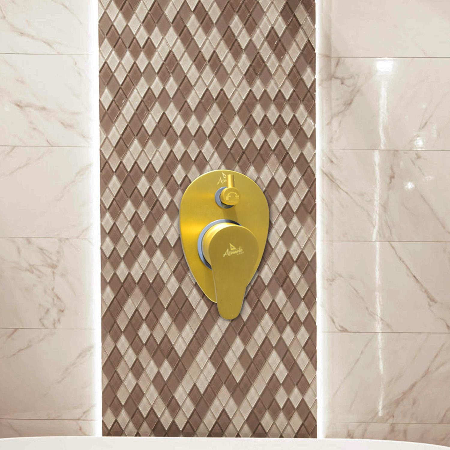 D&B Bathware Brushed Gold Matt Finish Diverter Faucet Upper Parts - 3315_2