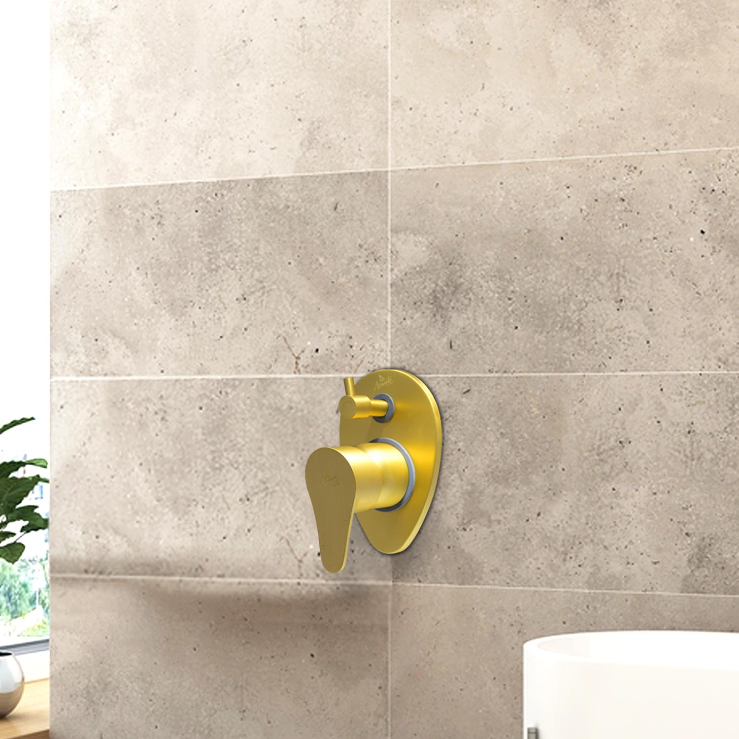 D&B Bathware Brushed Gold Matt Finish Diverter Faucet Upper Parts - 3315_3