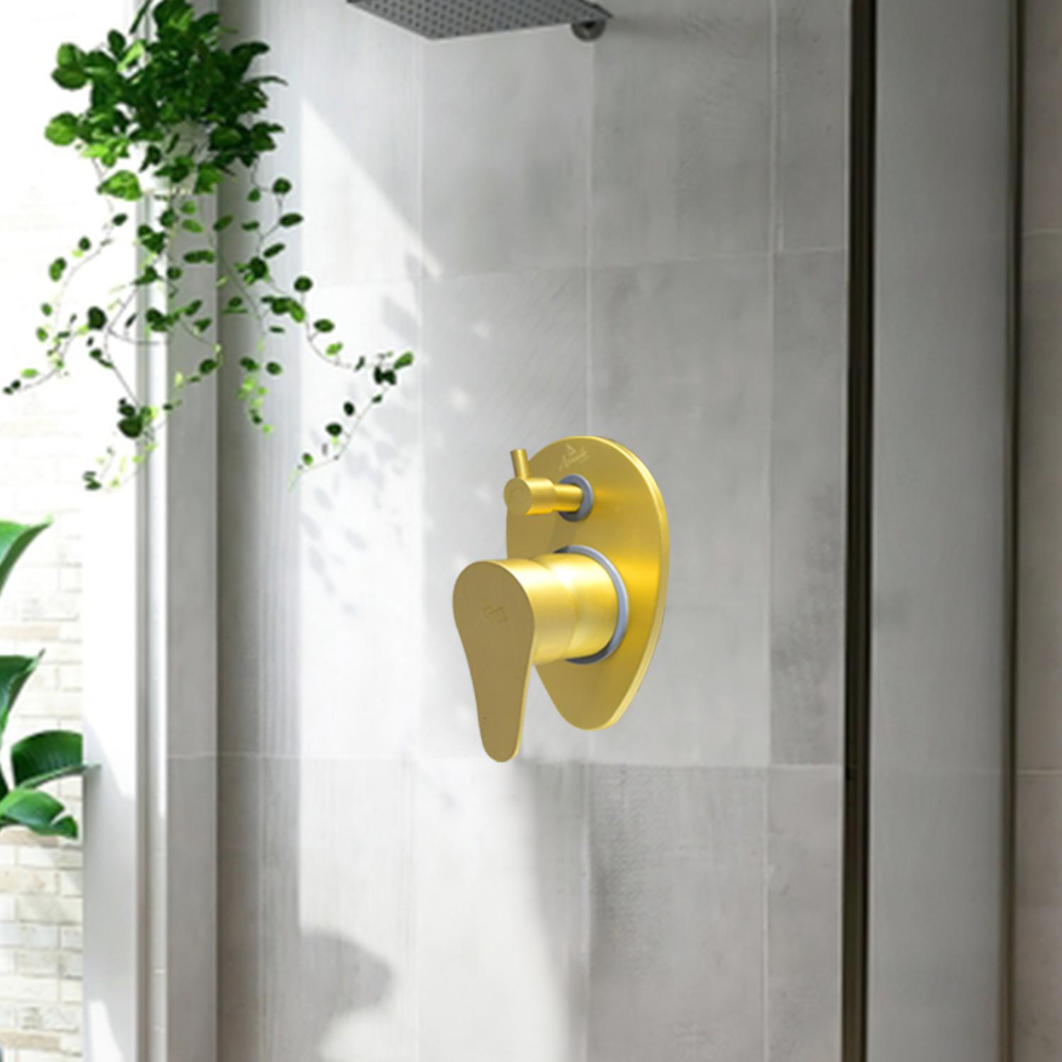 D&B Bathware Brushed Gold Matt Finish Diverter Faucet Upper Parts - 3315_4