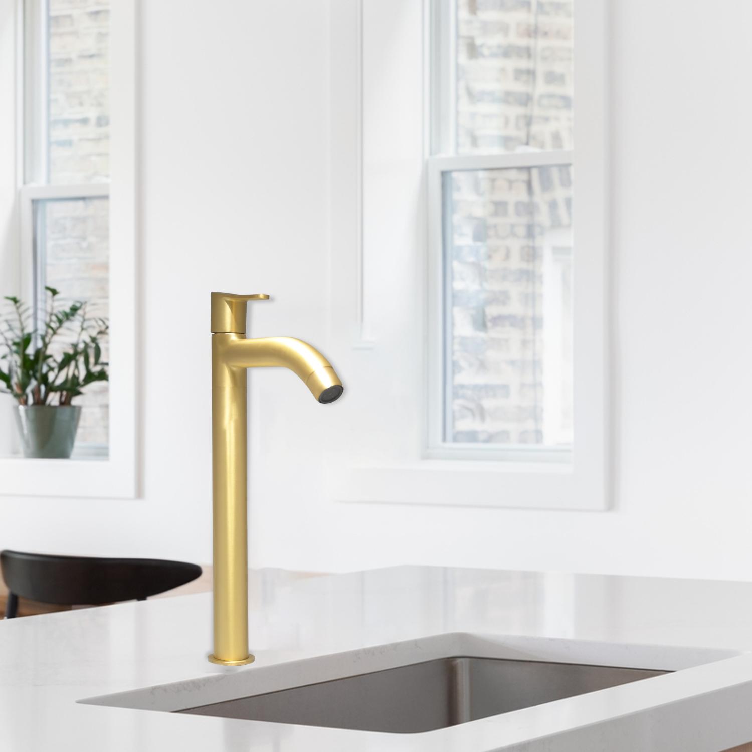 D&B Bathware Matt finish Pillar Cocks Faucet Brushed 3305_1