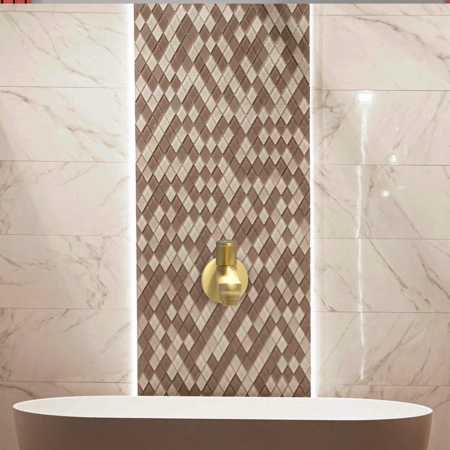 D&B Bathware Brushed Gold Matt Finish Bib Cocks Faucet Long Body Tap - 3303_3