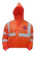 Probizz Polyester Safety Jackets S Flame Retardant Orange_0