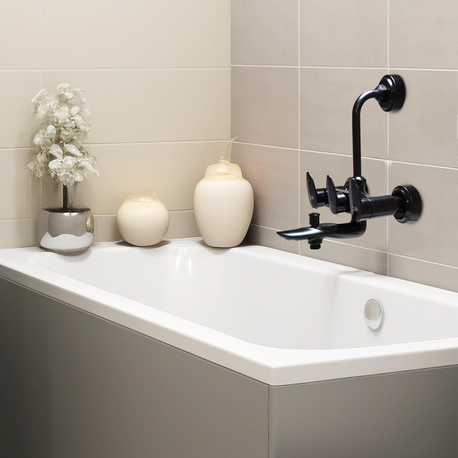 D&B Bathware Polished Wall Mixers Faucet Nautica-6107 Black_3