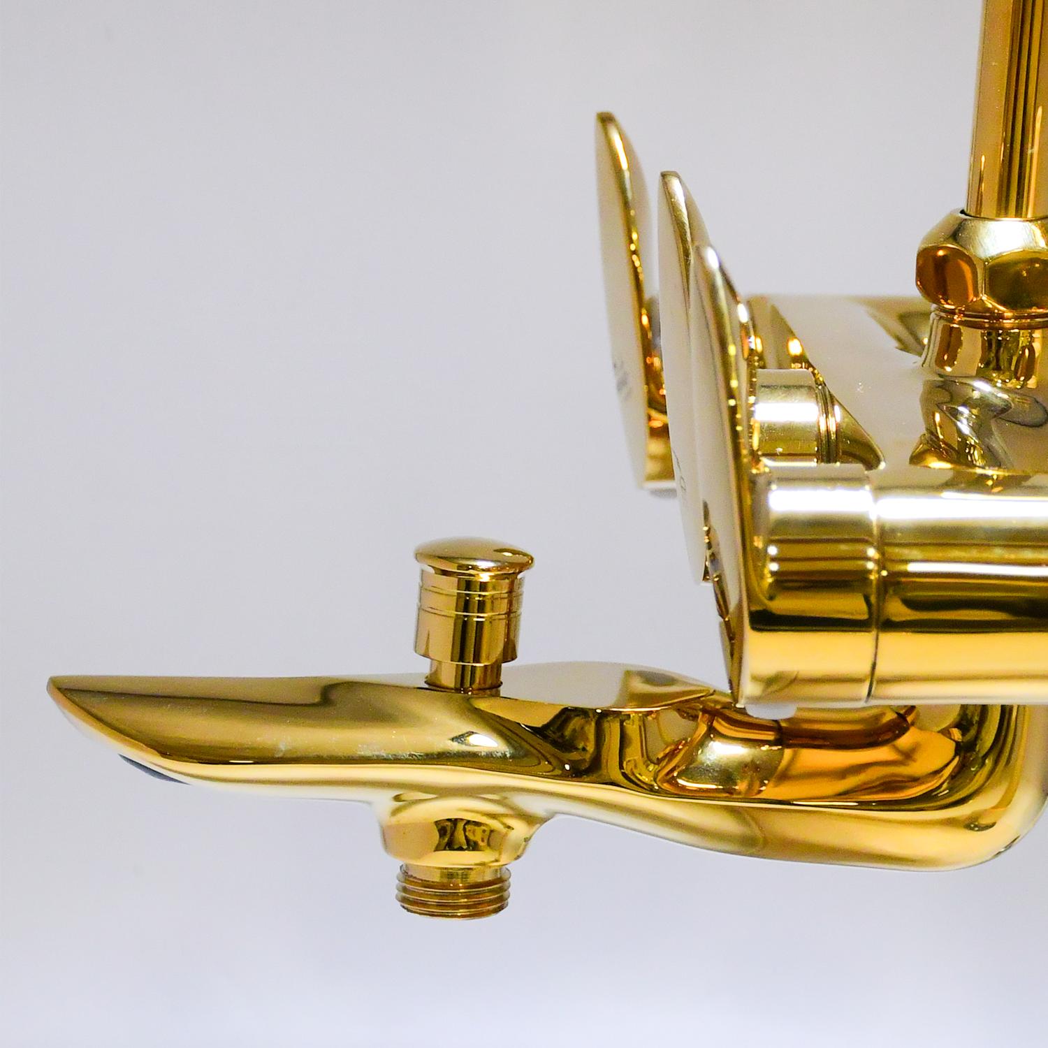 D&B Bathware Polished Wall Mixers Faucet Nautica-6107 Gold_1